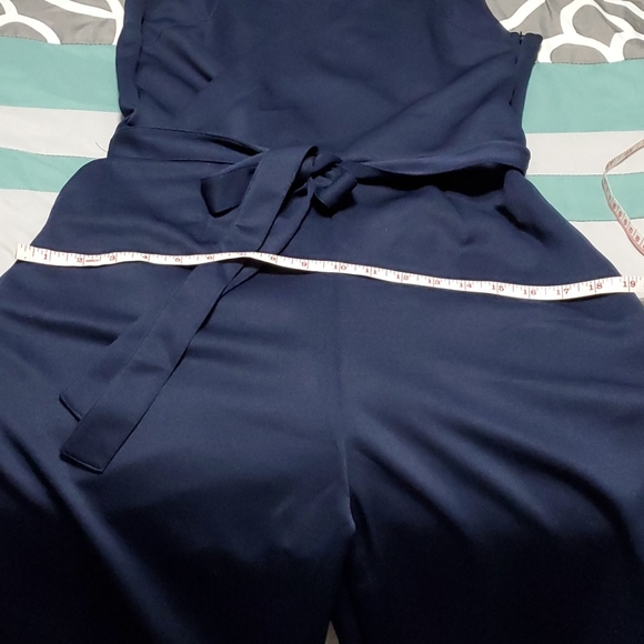 Sleeveless Tie Waist Wide Leg Jumpsuit New! - Picture 9 of 9